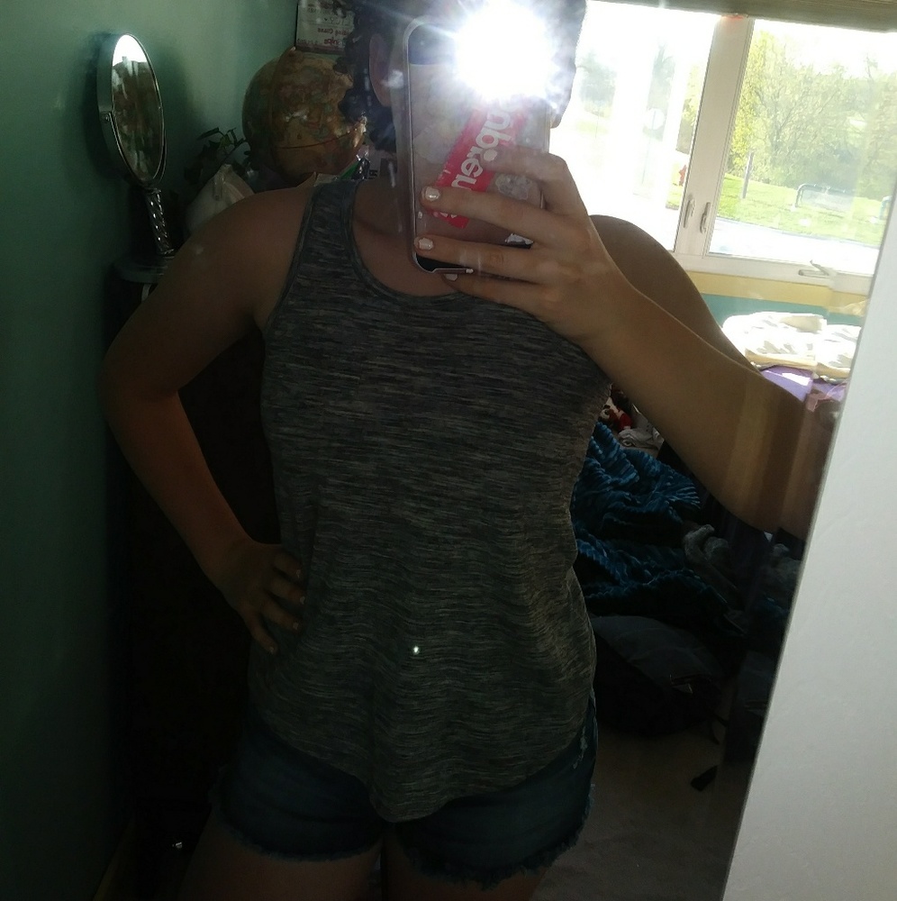 Girls Tank black and white